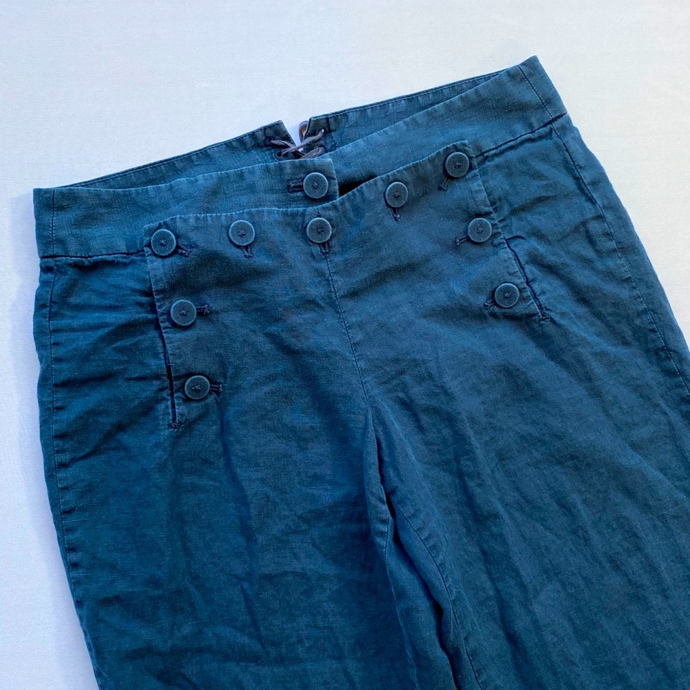 Navy linen pants